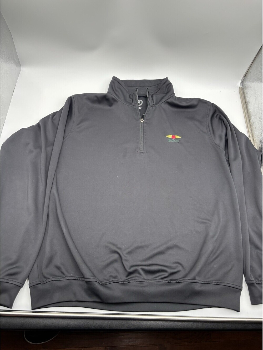 Zero Restriction Pullover Mens Large Black BALTUSROL Quarter 1/4 Zip!!!